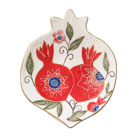 Floral Pomi Shape Ceramic Plate 1