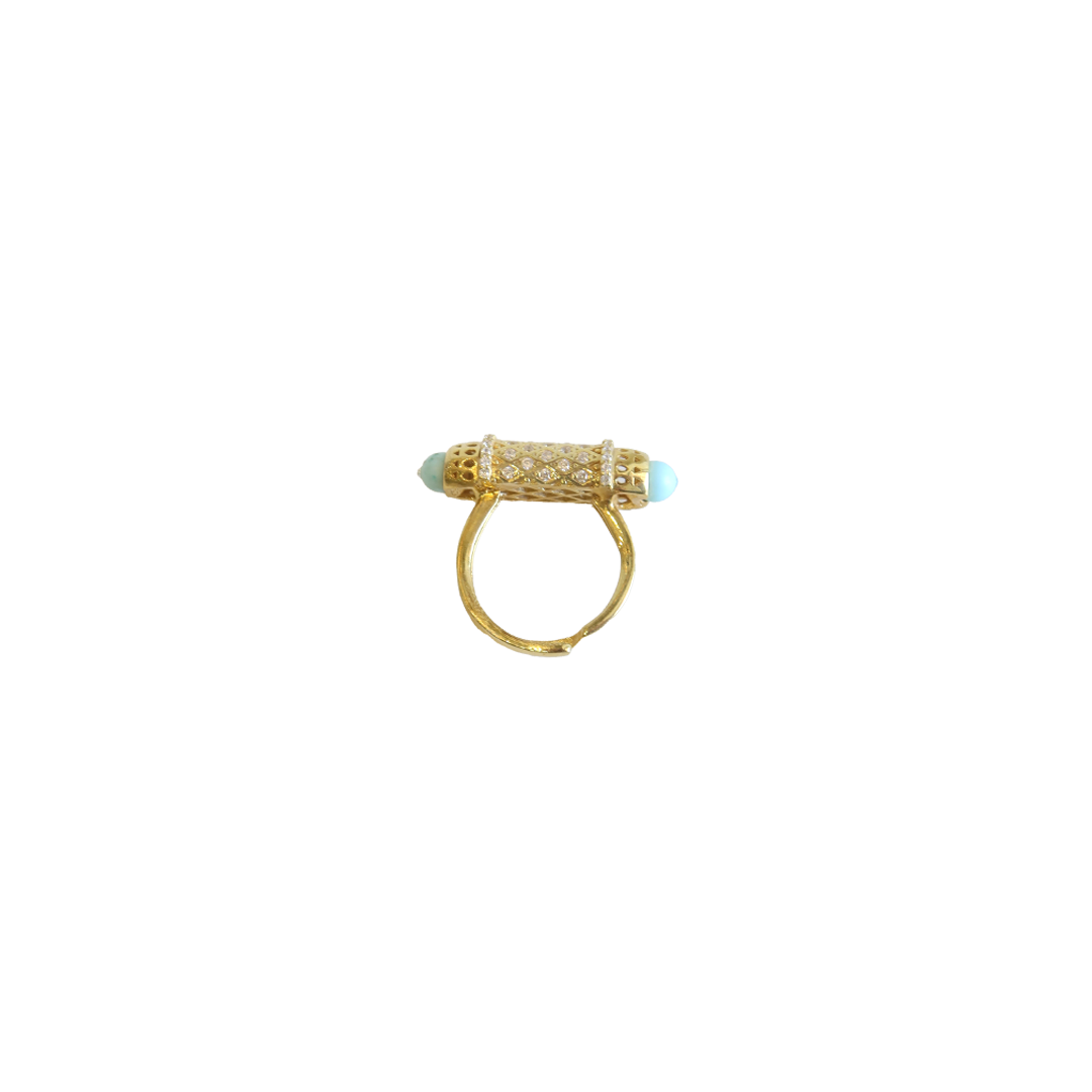 Crystal Cylinder Ring