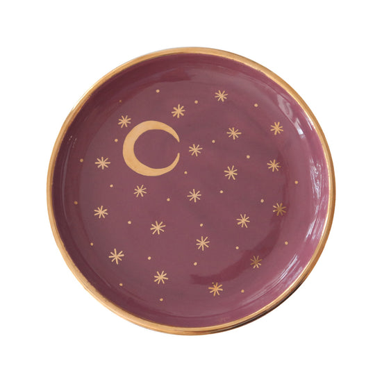 Summer Night Celestial Ceramic Plate