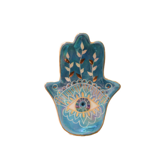 Khamsa Multicoloured Incense Burner | Trinket Plate