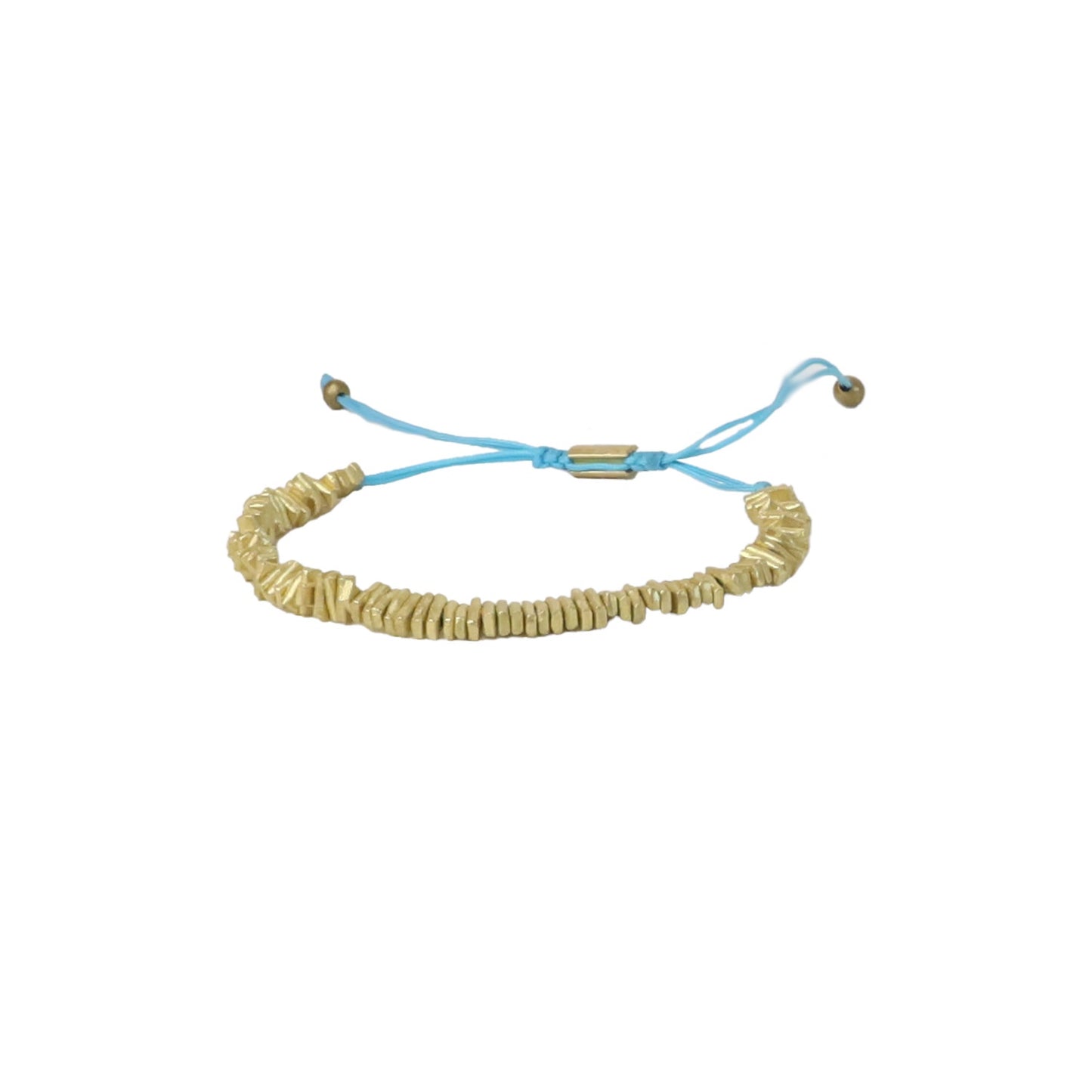 Anais Disc Sky Blue Cotton Bracelet