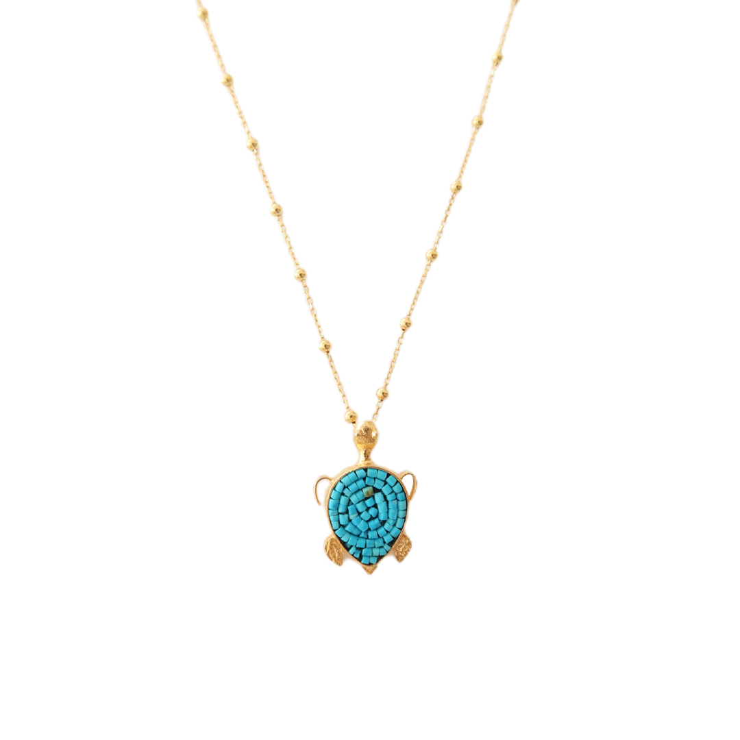 Turquoise “Turtle” Necklace