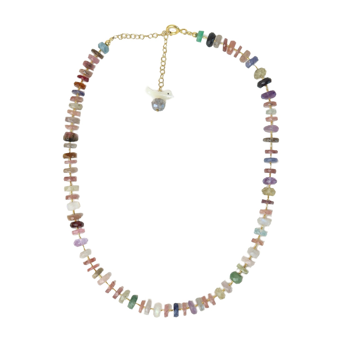 Multi Semi Precious Stone Necklace by Soheyla