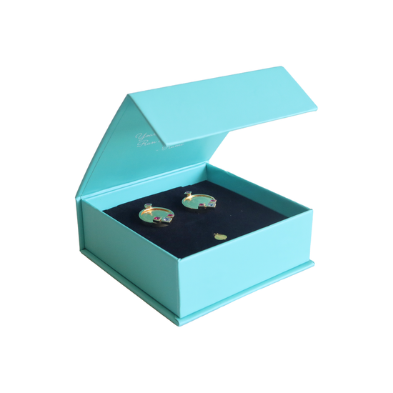 Pomi Turquoise Pavé Earrings
