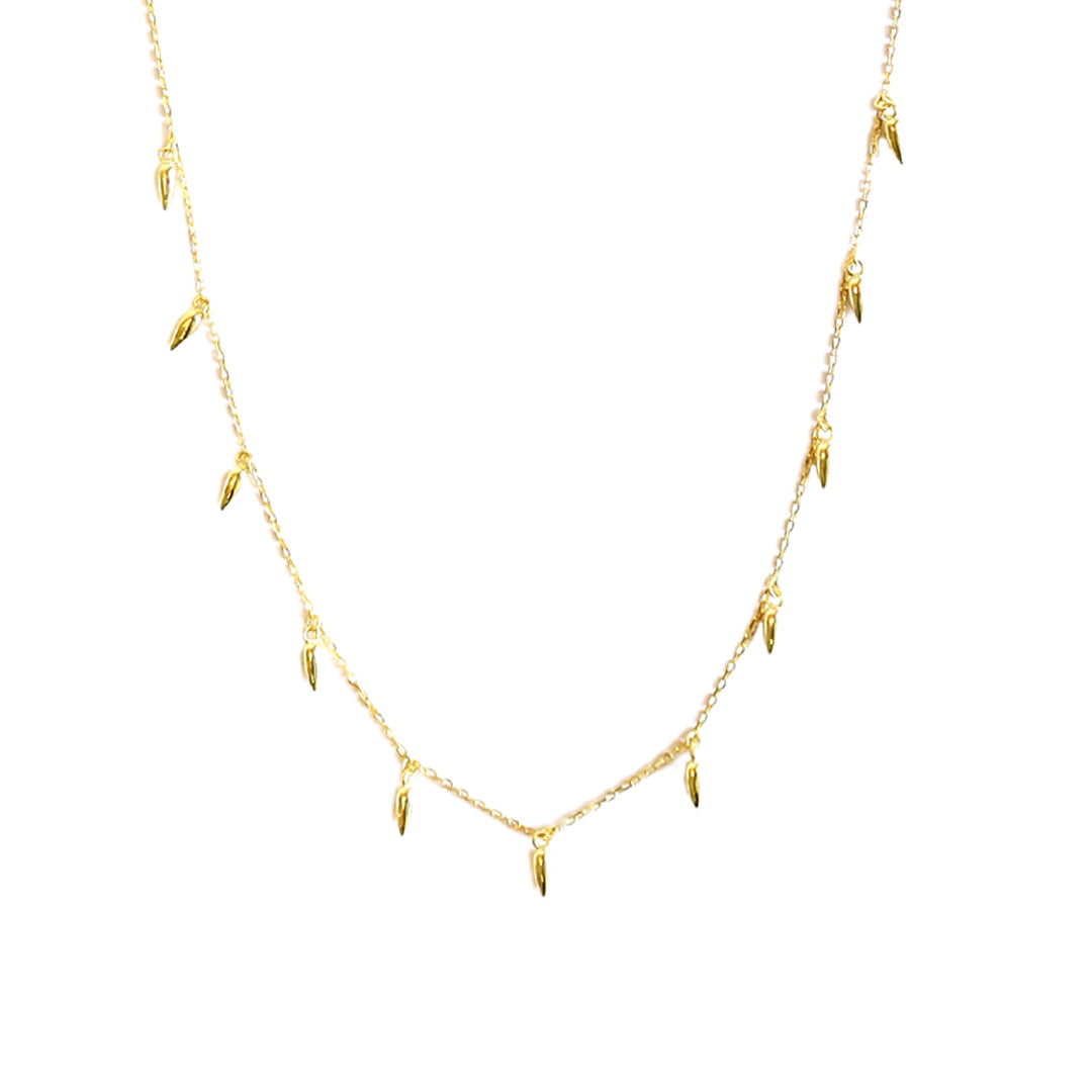 Spike Drops Necklace