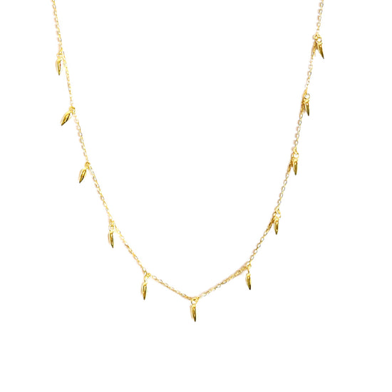Spike Drops Necklace