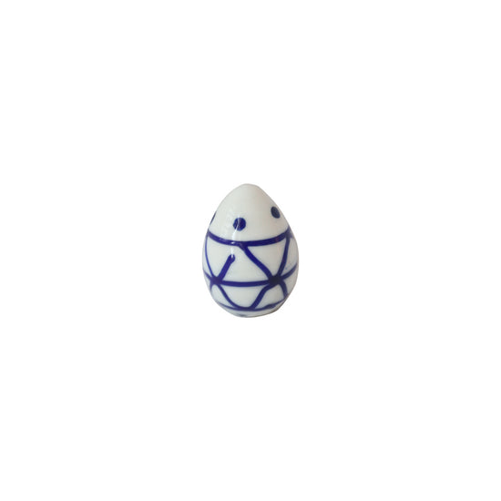 Decorative Blue + White Ceramic Eggs