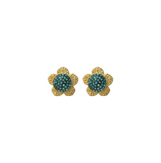 Turquoise Flower Earrings