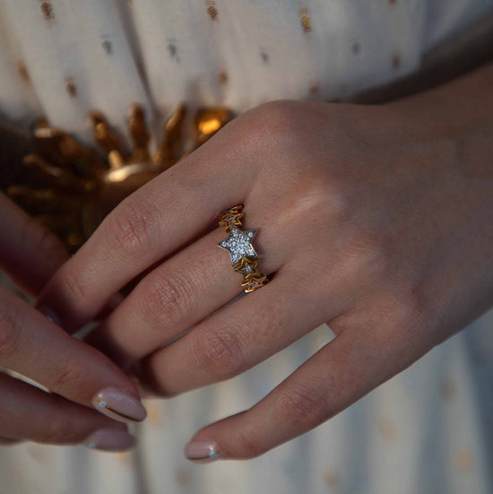 Crystal Star ring