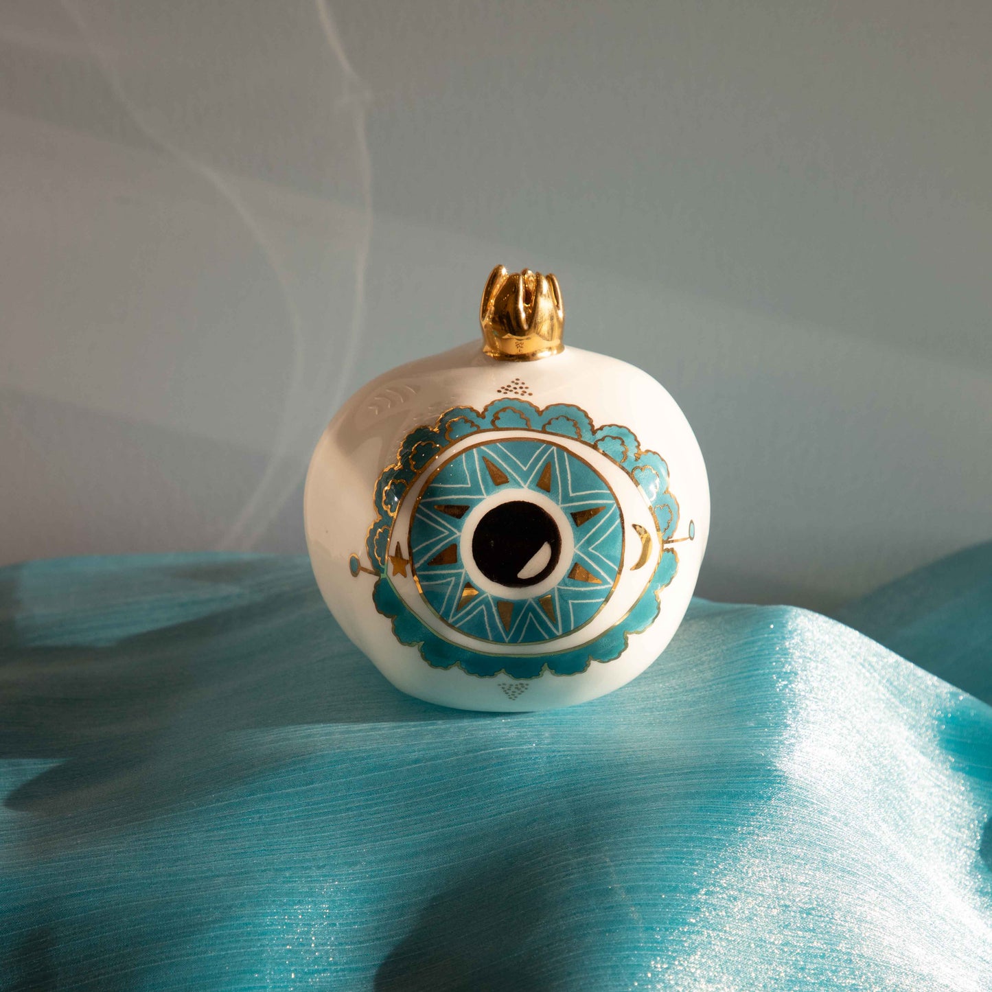 Turquoise Eye Compass Pomegranate L