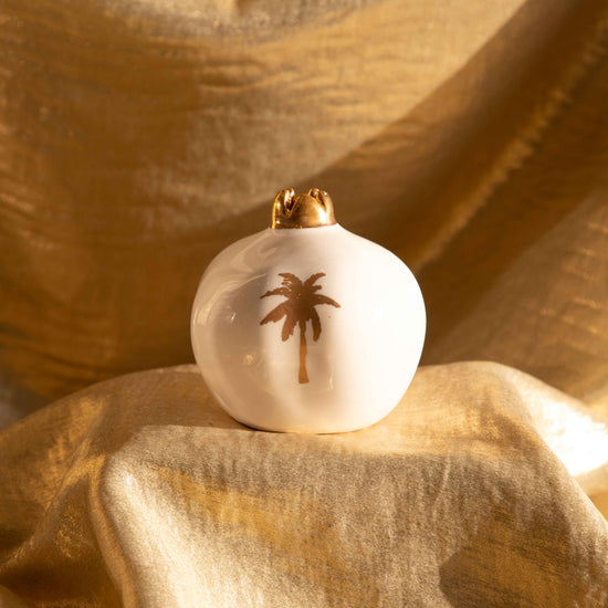 Gold Palm Tree Pomegranate