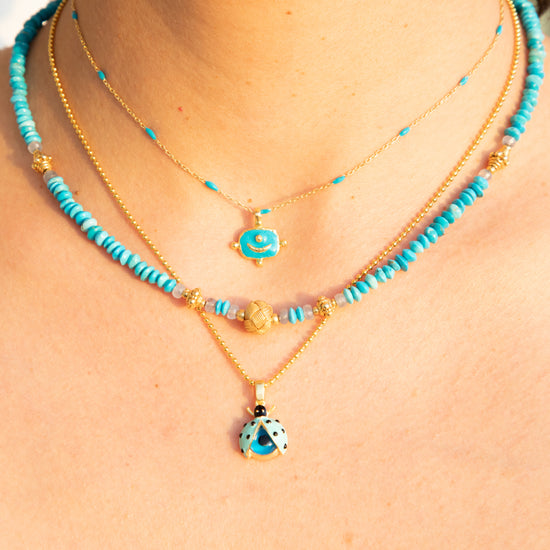 “Handmade with Love“ Turquoise Necklace