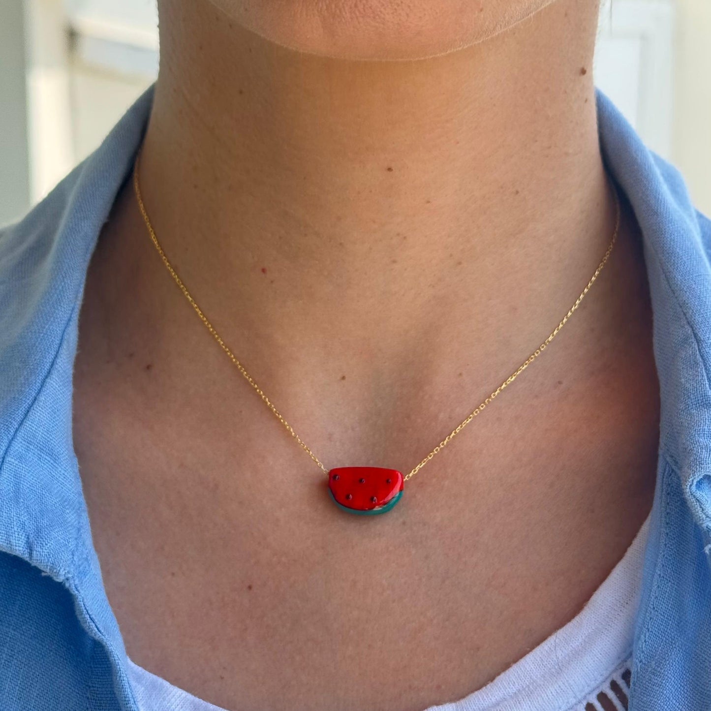 Watermelon (Glass) Necklace