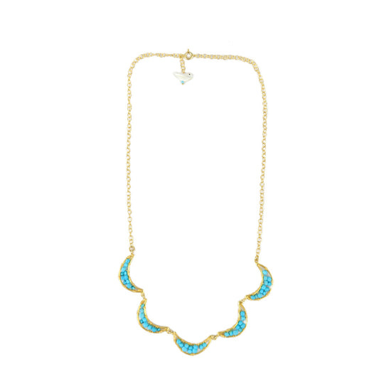 Luna Cresent Turquoise Necklace