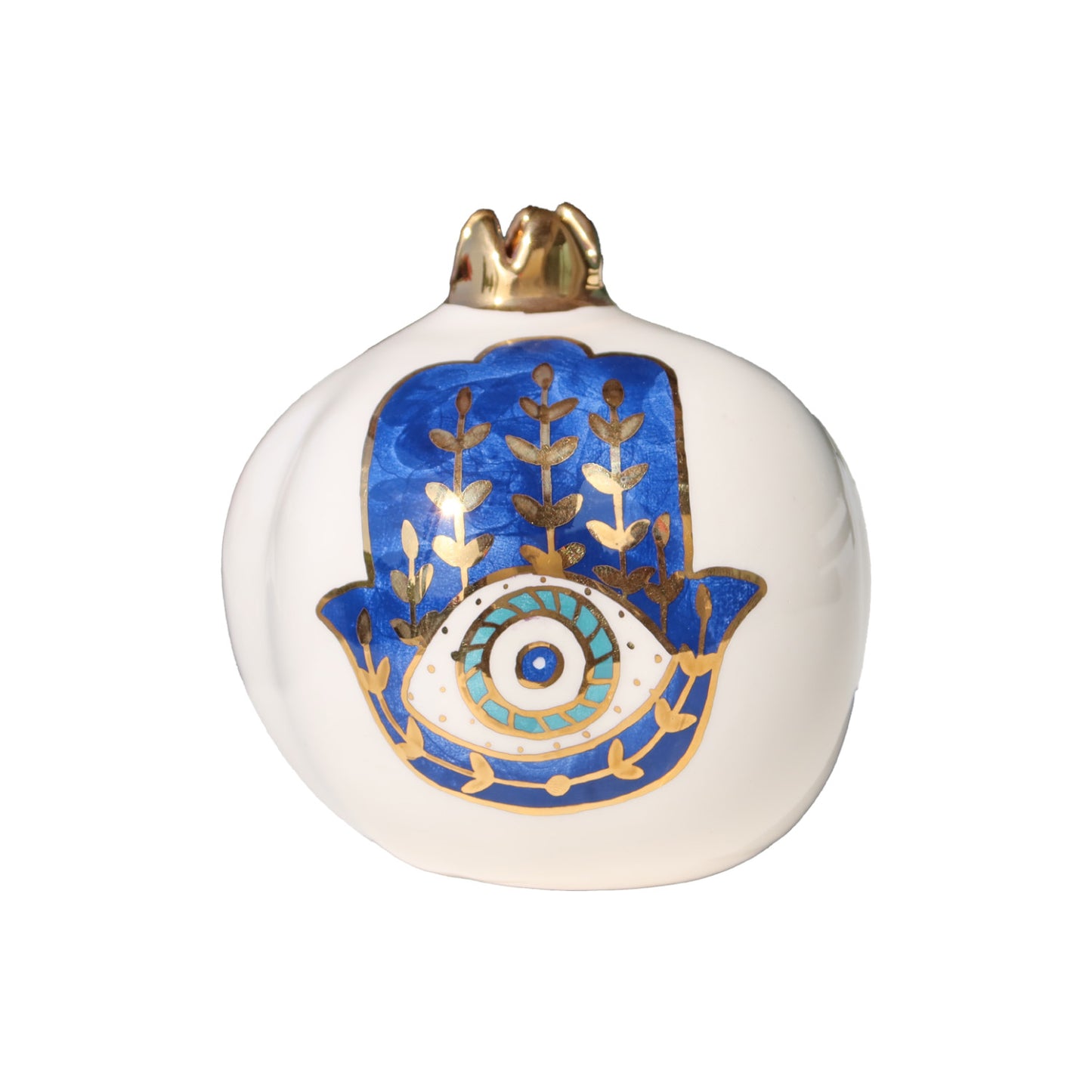 Lapis Blue Khamsa Eye Pomegranate