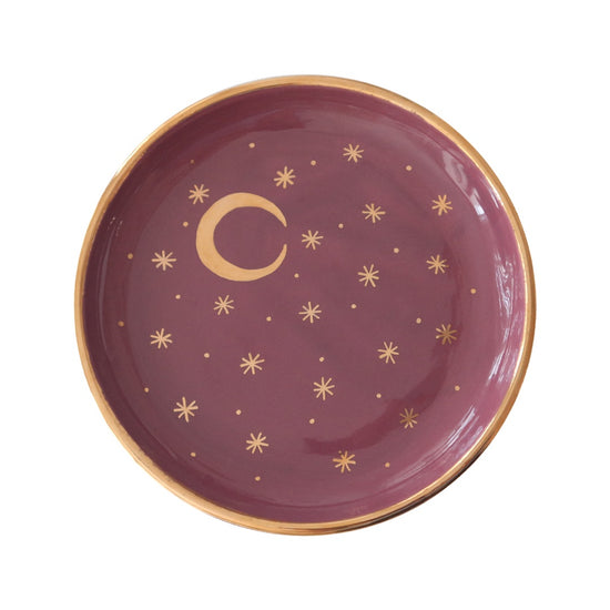 Summer Night Celestial Ceramic Plate
