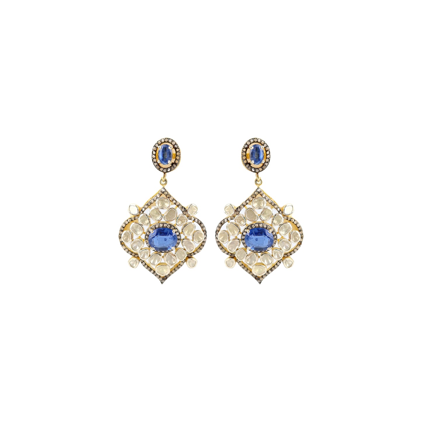 Maharaja Tanzanite + Pavé Diamond Earrings