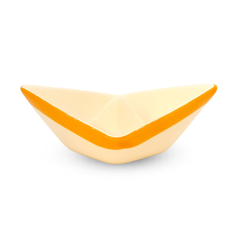 Orange Boat Ceramic Bowl