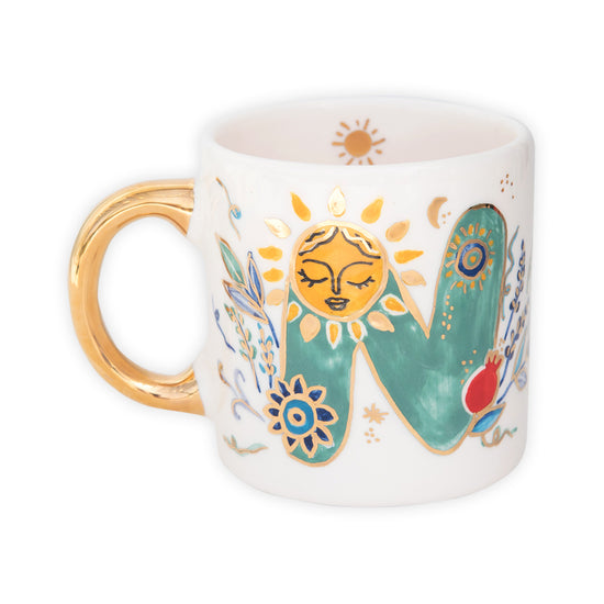 Joy Alphabet Ceramic Mug